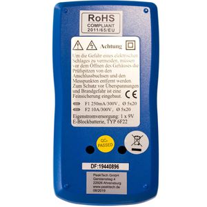 Produktbild für Multimeter PeakTech P 1070, digital, RMS