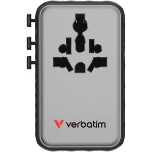 Produktbild für Reiseadapter Verbatim Charge n Travel, GaN III, 170W