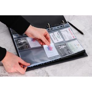Produktbild für Visitenkartenmappe Durable 240901 Visifix Centium, schwarz, A4