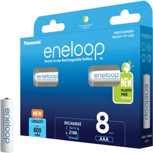 Produktbild für Akku Panasonic Eneloop BK-4MCDE, 1,2 V, 800 mAh