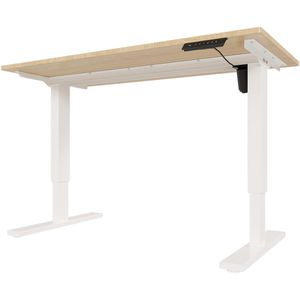 Produktbild für Schreibtisch Bisley E-StarterTech, eiche / weiß
