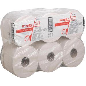 Produktbild für Putztuchrolle Wypall L10 Essential, 7276, aus Zellstoff, weiß