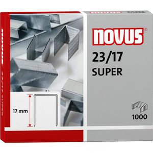 Heftklammern Novus 042-0045, 23/17 Super, verzinkt