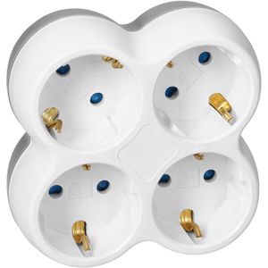 Produktbild für Steckdosenadapter Orno AE-13240(GS), weiß-grau