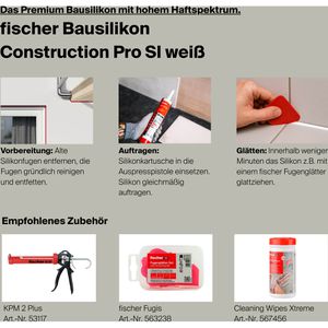 Produktbild für Silikon Fischer Premium, DBSA, weiß