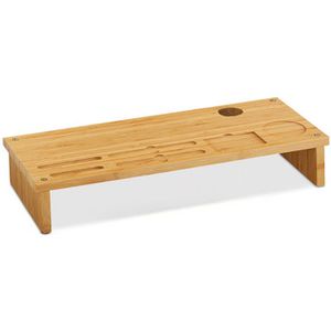 Monitorständer Relaxdays 10032164, Bambus