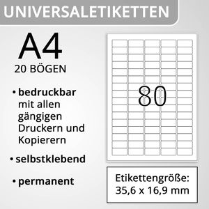 Produktbild für Universaletiketten Herma 10701, Special Recycling