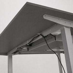 Produktbild für Schreibtisch Kerkmann Move 3 Tube, anthrazit / silber
