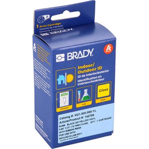 Produktbild für Schriftband Brady M21-500-595-YL-BK, 12,7mm