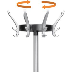 Produktbild für Garderobenständer Unilux Cypres 100340640, silber