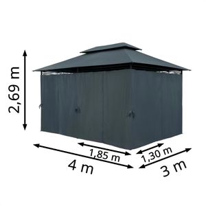 Produktbild für Pavillon CASARIA Topas, 994678, anthrazit