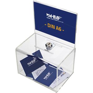 Spendenbox HMF 46912, Acryl, transparent