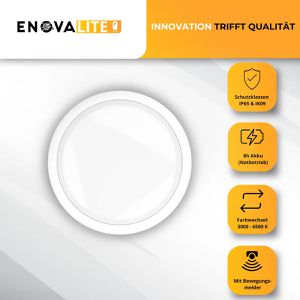 Produktbild für Deckenleuchte Enovalite ELED200121, weiß, LED, wasserdicht
