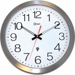 Produktbild für Wanduhr Orium by cep Outdoor, Edelstahl, analog, Funkuhr