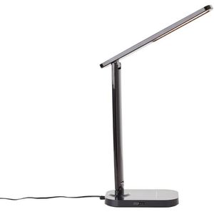 Produktbild für Schreibtischlampe Brilliant Vicari, schwarz, LED, dimmbar