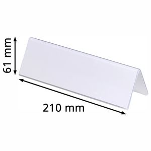 Produktbild für Tischnamensschilder Durable 8052, glasklar, A5
