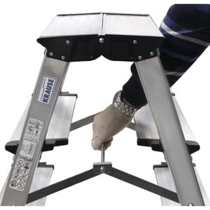 Produktbild für Klapptritt Krause Treppo, 126030, aus Aluminium