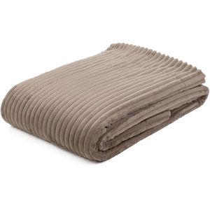 Produktbild für Kuscheldecke Gözze Cord Optik, 40067-71, taupe