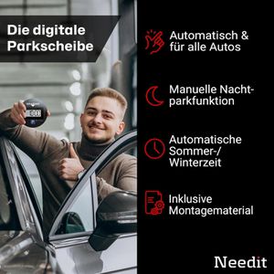 Produktbild für Parkscheibe Needit Park Lite One, elektronisch