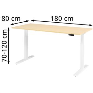Produktbild für Schreibtisch Hammerbacher XMKA 19, ahorn / weiß