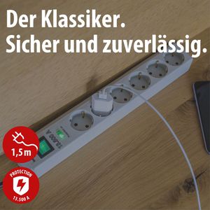 Produktbild für Steckdosenleiste Brennenstuhl Eco-Line, 1,5m Kabel