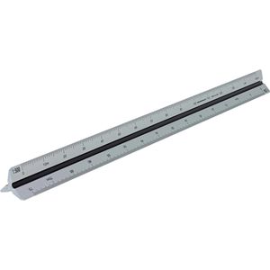 Produktbild für Dreikantmaßstab Rumold 195/4/30 Aluminium, 30cm