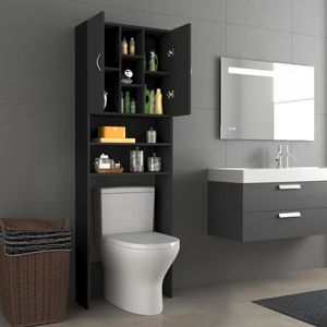 Produktbild für Waschmaschinenschrank vidaXL 808423, schwarz