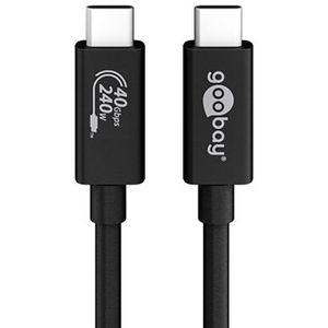 Ladekabel Goobay Sync & Charge 61716 schwarz, 0,7m