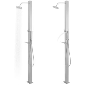 Produktbild für Gartendusche vidaXL 48198, Gerade, Kaltwasserdusche, silber