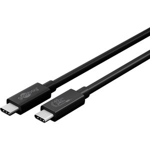 Produktbild für Ladekabel Goobay Sync &amp; Charge 61716 schwarz, 0,7m