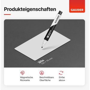 Produktbild für Magnetschilder Gauder ME-120x70, weiß