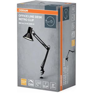 Produktbild für Schreibtischlampe OSRAM Office Line Desk Retro, schwarz, LED