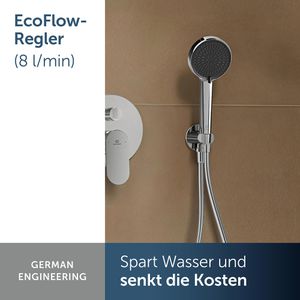 Produktbild für Handbrause Ideal-Standard Idealrain Alu+ BD580AA, verchromt