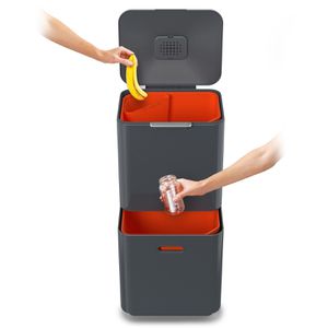 Produktbild für Mülleimer JosephJoseph Totem Compact 40 L, graphit