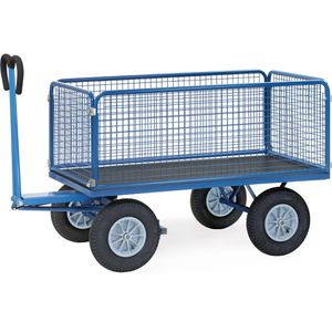 Produktbild für Handwagen Fetra 6436L, mit 4 Gitterwänden