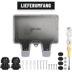 Produktbild für Steckdose Greate Garten, IP66, Aufputz