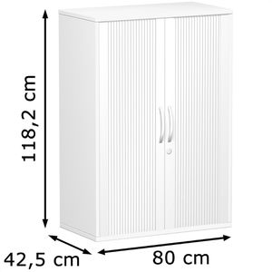 Produktbild für Rollladenschrank Geramöbel Flex, S-383110-SW, aus Holz