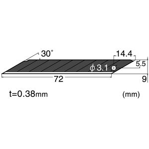Produktbild für Cuttermesser-Klingen NT-Cutter Abbrechklinge