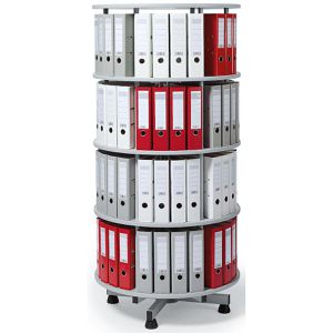 Ordnerdrehsäule Böttcher-AG lichtgrau, 4 Etagen