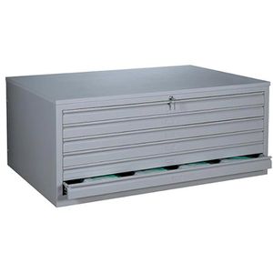 Produktbild für Planschrank Lüllmann 565310, lichtgrau, DIN A0