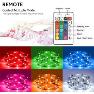 Produktbild für LED-Streifen Lepro dimmbar, weiß + RGB