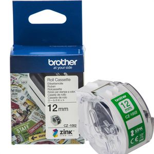 Brother-Etiketten Brother CZ-1002, 12mm