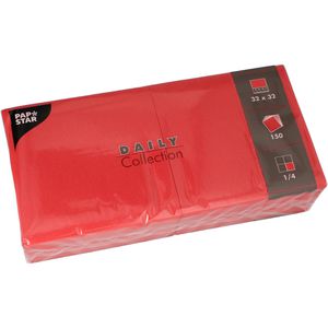 Servietten Papstar 89640, Daily Collection, rot