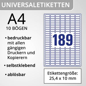 Produktbild für Universaletiketten Zweckform L4731REV-10, weiß
