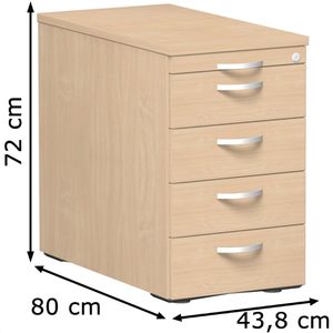 Produktbild für Standcontainer Geramöbel Flex, buche