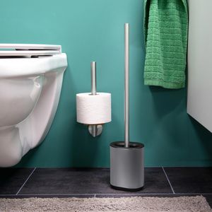 Produktbild für WC-Bürste Bremermann WC-Garnitur Barbena, grau