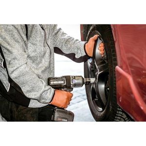 Produktbild für Einmalhandschuhe NITRAS Tough Grip N, orange, 50 Stück