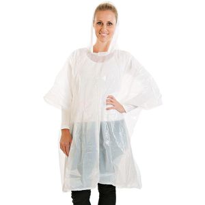 Regenponcho Franz-Mensch Länge 100 cm, Einweg, 10 Stück