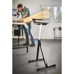 Produktbild für Rollenbock Wolfcraft 6102300, Rollen-, Kugel- &amp; feste Auflage