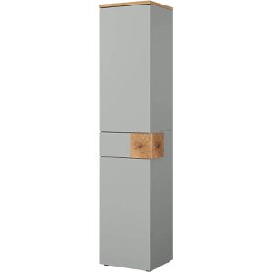Badschrank Vicco Eden, grau / eiche